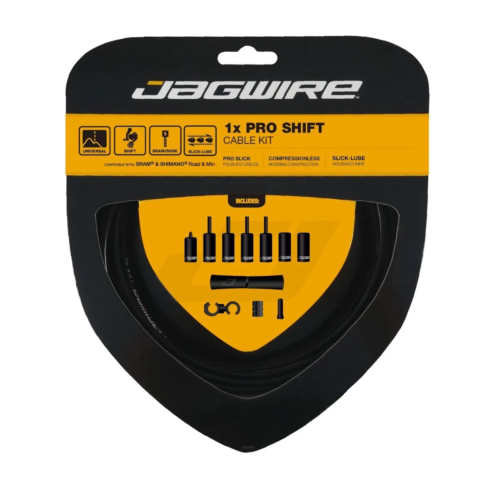 Jagwire 1 x Pro Shift Kit Gear Cable Set, Black