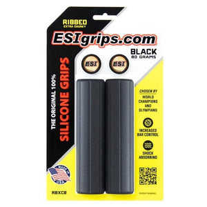 ESI Black Silicone Ribbed Extra Chunky MTB Handlebar Grips