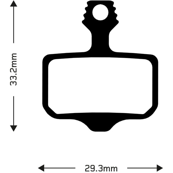 Aztec Black Organic Avid Elixir Bike Disc Brake Pads Road MTB Commuter Gravel