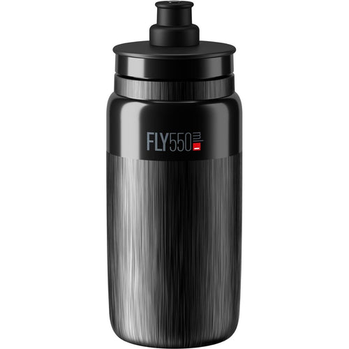 Elite Fly Tex Cycling Drinks Bottle 550ml/750ml/950ml Clear Red Black