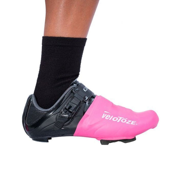 Velotoze Toe Cover for Road Bike Shoe, Lightweight, Waterproof, Asstd Colours