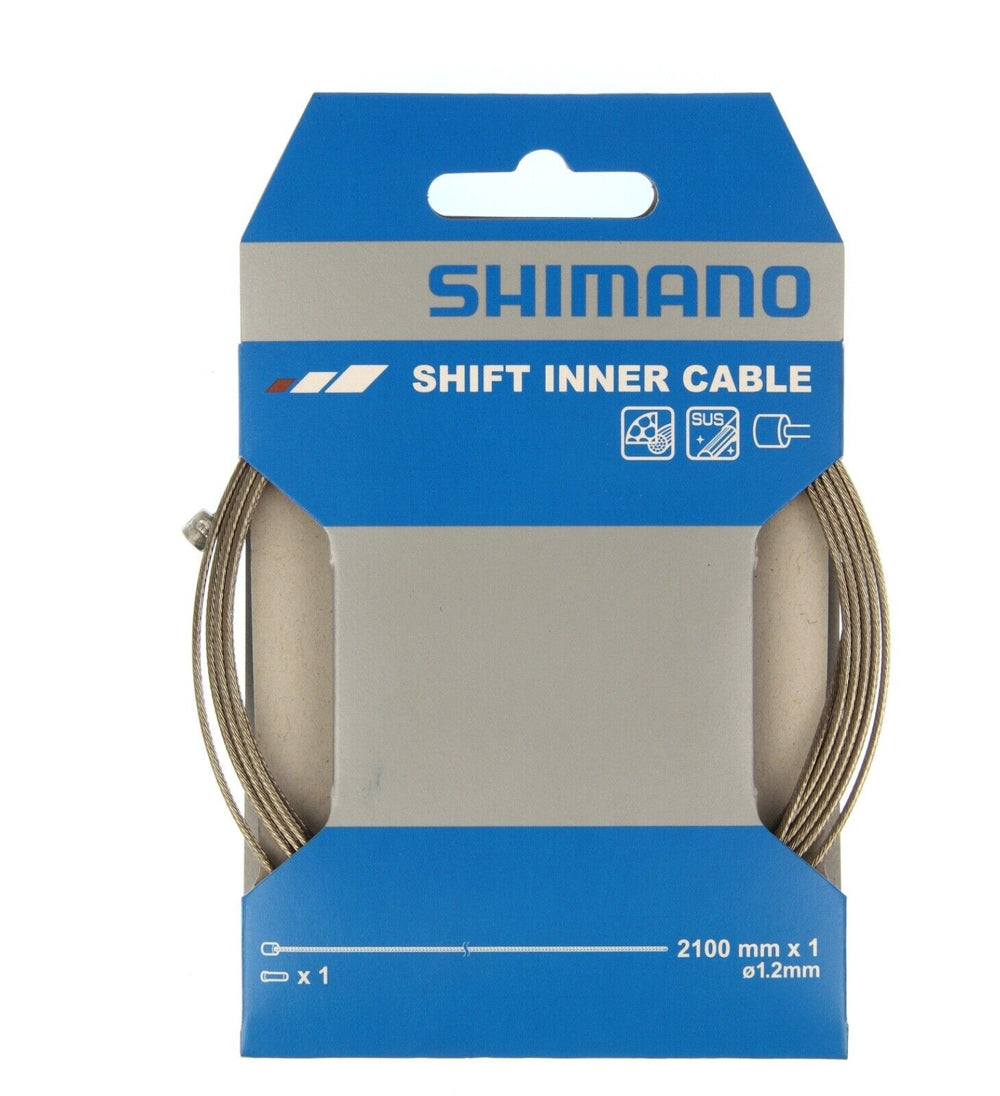 Shimano Shift Gear Inner Cable MTB Road 1.2mm x 2100mm Single