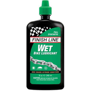 Finish Line Wet Bike Lubricant Chain Oil Drip Bottle 240ml/8oz