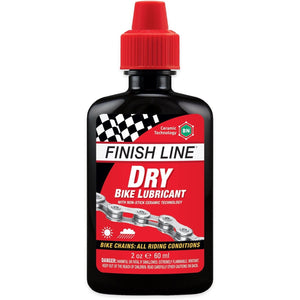 Finish Line Dry Bike Lubricant Chain Oil Drip Bottle (Ceramic Tech) 60ml