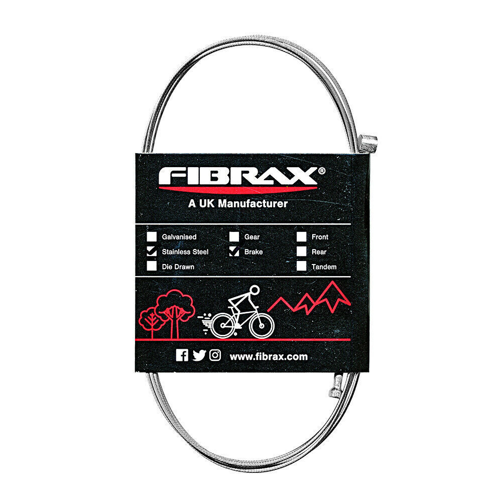 Fibrax Stainless Steel Brake Inner Wire - Barrel or Pear end