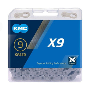 KMC X9 Chain, 9 Speed, 114 Link - Grey