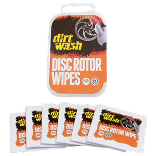 Dirtwash Bike Hydraulic Disc Brake Rotor Cleaner Wipes x6