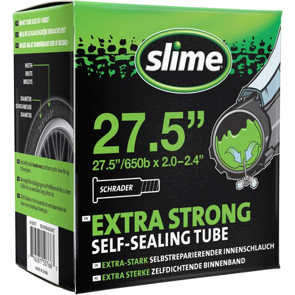 Slime Bike Inner Tube Self Sealing Various Sizes Presta and Schrader Valves