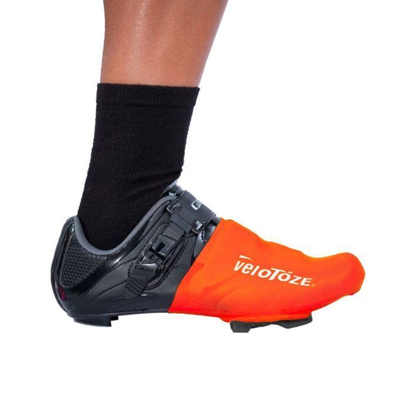 Velotoze Toe Cover for Road Bike Shoe, Lightweight, Waterproof, Asstd Colours