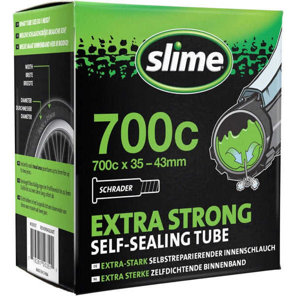 Slime Bike Inner Tube Self Sealing Various Sizes Presta and Schrader Valves