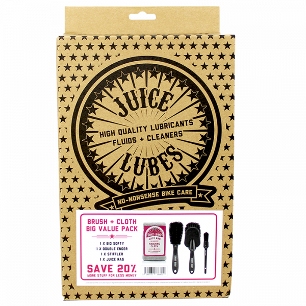 Juice Lubes 3 x Brush and Cloth Pack