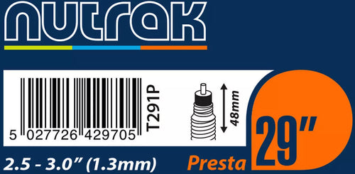 Nutrak 29" Inner Tube Presta 2.5-3.0